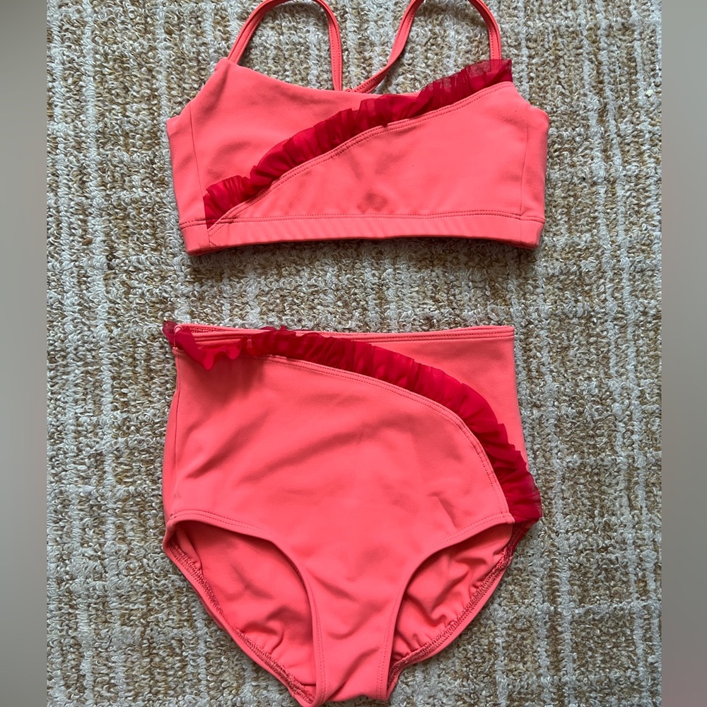 EUC Five Dance Set - Coral and Red